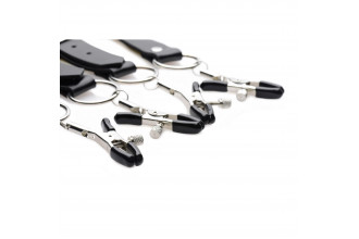 Ремни с зажимами для половых губ Spread Labia Spreader Straps with Clamps
