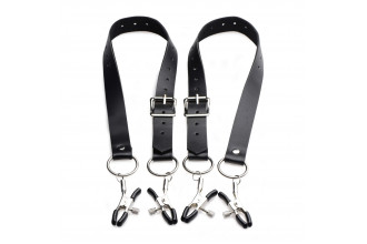 Ремни с зажимами для половых губ Spread Labia Spreader Straps with Clamps