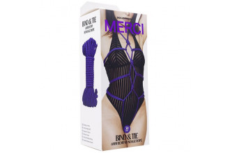 Фиолетовая верёвка для связывания и фиксации Bind&Tie - 9,14 м.