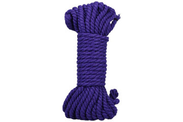 Фиолетовая верёвка для связывания и фиксации Bind&Tie - 9,14 м.