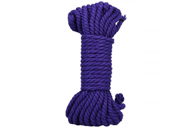 Фиолетовая верёвка для связывания и фиксации Bind&Tie - 9,14 м.