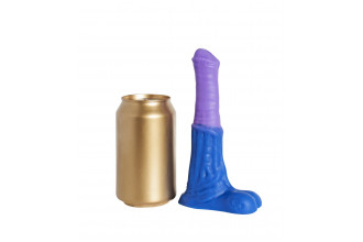 Сине-сиреневый фаллоимитатор Пегас Mini - 17 см.