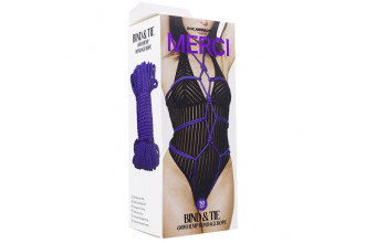 Фиолетовая верёвка для связывания и фиксации Bind&Tie - 15,24 м.