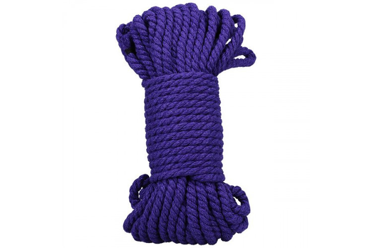 Фиолетовая верёвка для связывания и фиксации Bind&Tie - 15,24 м.
