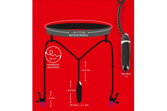 Женские вибростринги с зажимами для половых губ Spreader String with Vibrator