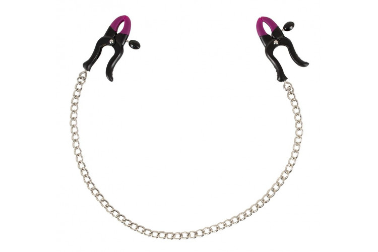 Зажимы на соски Silicone Nipple Clamps с цепочкой