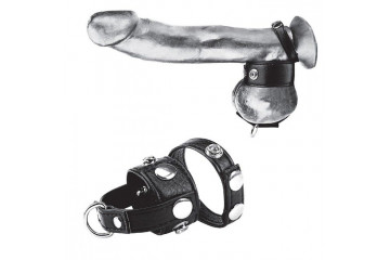 Утяжка для мошонки и пениса Cock Ring With 1 Ball Stretcher And Optional Weight Ring