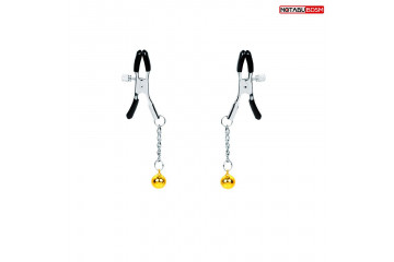 Оригинальные зажимы на соски с желтыми шариками