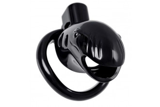 Черный мужской пояс верности из пластика