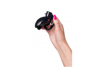 Черный мужской пояс верности из пластика