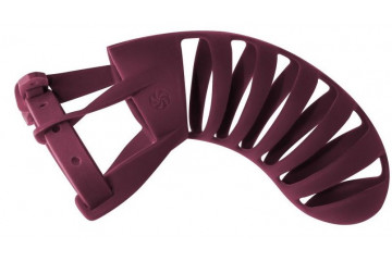 Мужской пояс верности бордового цвета Romello