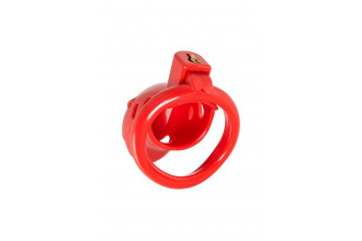 Красный мужской пояс верности из пластика