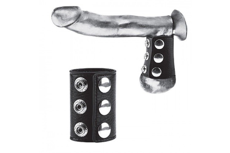 Утяжка на пенис на кнопочках 100% PVC STRAP WITH METAL SNAP