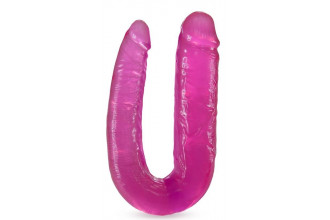 Розовый двусторонний фаллоимитатор Double Headed Dildo - 45 см.
