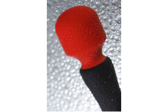 Черно-красный двусторонний вибромассажер Black&Red - 21 см.