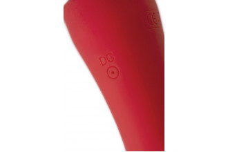 Красно-черный двусторонний вибромассажер Black&Red - 21 см. Красно-черный двусторонний вибромассажер Black&Red - 21 см.