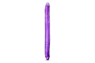 Фиолетовый двусторонний фаллоимитатор B Yours 16 Double Dildo - 40,6 см.