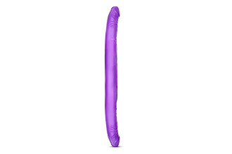 Фиолетовый двусторонний фаллоимитатор B Yours 16 Double Dildo - 40,6 см.