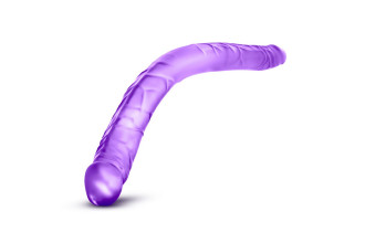 Фиолетовый двусторонний фаллоимитатор B Yours 16 Double Dildo - 40,6 см.