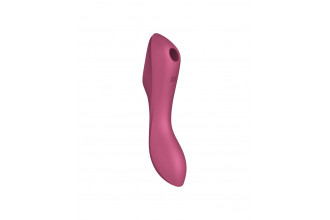 Малиновый вакуум-волновой вибростимулятор Satisfyer Curvy Trinity 3
