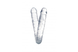 Прозрачный двухсторонний фаллоимитатор Double Dildo - 40 см.