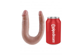 Двусторонний фаллоимитатор U-Shaped Small Double Trouble - 33,5 см.