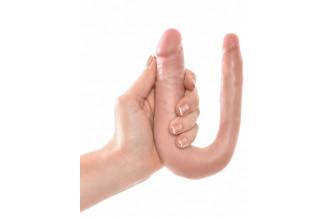 Двусторонний фаллоимитатор U-Shaped Small Double Trouble - 33,5 см.