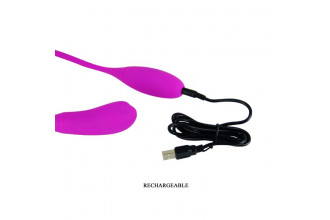 Двусторонний гибкий вибратор Snaky Vibe - 60 см.