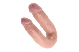 Двусторонний фаллоимитатор U-Shaped Medium Double Trouble - 34,6 см.
