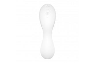 Белый вибратор 3-в-1 Curvy Trinity 5+