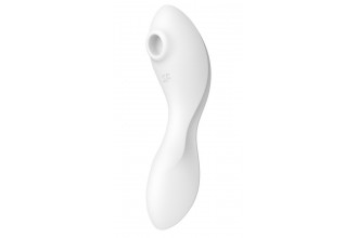 Белый вибратор 3-в-1 Curvy Trinity 5+