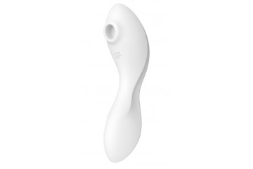 Белый вибратор 3-в-1 Curvy Trinity 5+