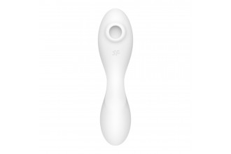 Белый вибратор 3-в-1 Curvy Trinity 5+