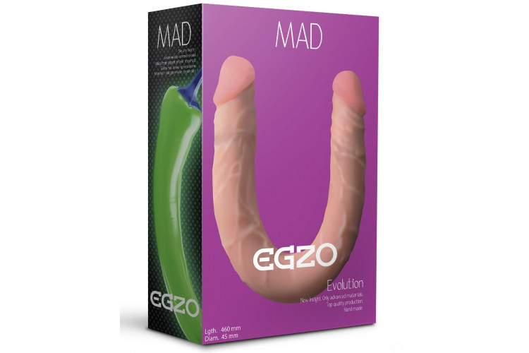 Двусторонний фаллоимитатор из киберкожи Mad Pepper - 46 см.