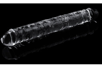 Прозрачный двусторонний фаллоимитатор Flawless Clear Double Dildo - 30 см.