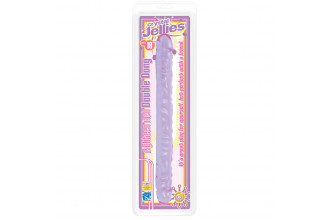 Двухсторонний фиолетовый фаллоимитатор Double Dong Purple Jellie - 46 см.
