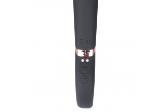 Черный двусторонний вибратор Key Control Massager Wand в форме гаечного ключа