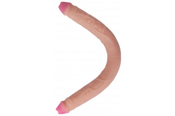 Двусторонний фаллоимитатор из неоскин - 49,5 см.