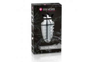 Анальный плаг для электростимуляции Hector Helix Buttplug L - 11,5 см.