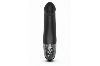Черный вибратор с электростимуляцией Real Deal Neal - 16,5 см.
