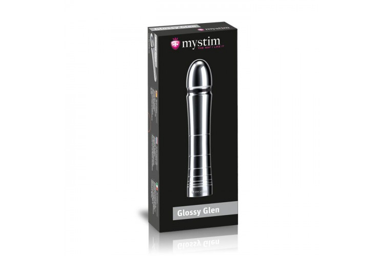Фаллоимитатор для электростимуляции Glossy Glen Dildo - 14 см.