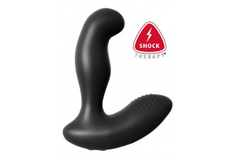 Черный массажер простаты Electro Stim Prostate Vibe с электростимуляцией - 13,3 см.