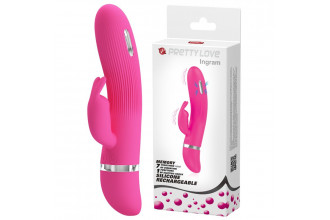 Розовый вибратор Ingram с электростимуляцией - 19,2 см. Розовый вибратор Ingram с электростимуляцией - 19,2 см.