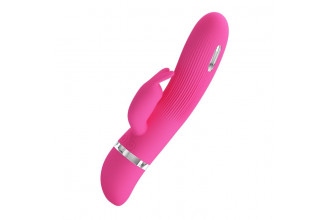 Розовый вибратор Ingram с электростимуляцией - 19,2 см. Розовый вибратор Ingram с электростимуляцией - 19,2 см.