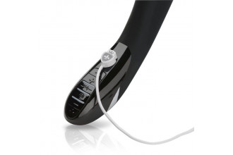 Вибратор с электростимуляцией Sizzling Simon Black Edition - 27 см.
