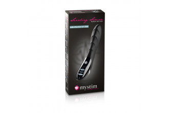 Вибратор с электростимуляцией Sizzling Simon Black Edition - 27 см.
