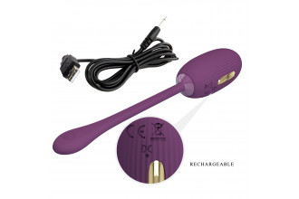 Фиолетовое виброяйцо с электростимуляцией Doreen Фиолетовое виброяйцо с электростимуляцией Doreen
