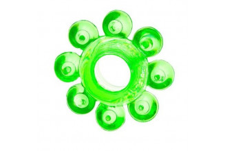 Зеленое эрекционное кольцо-цветок