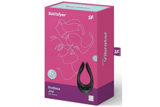 Чёрный многофункциональный стимулятор для пар Satisfyer Endless Joy