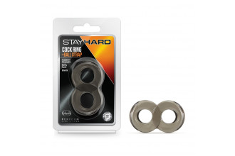 Дымчатое кольцо-восьмерка Cock Ring and Ball Strap